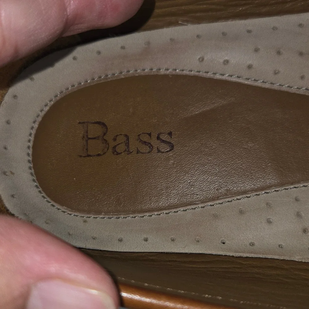 Bass Mens Vesper Leather‎ Loafer Shoes Brown Size 13M Made in Brazil